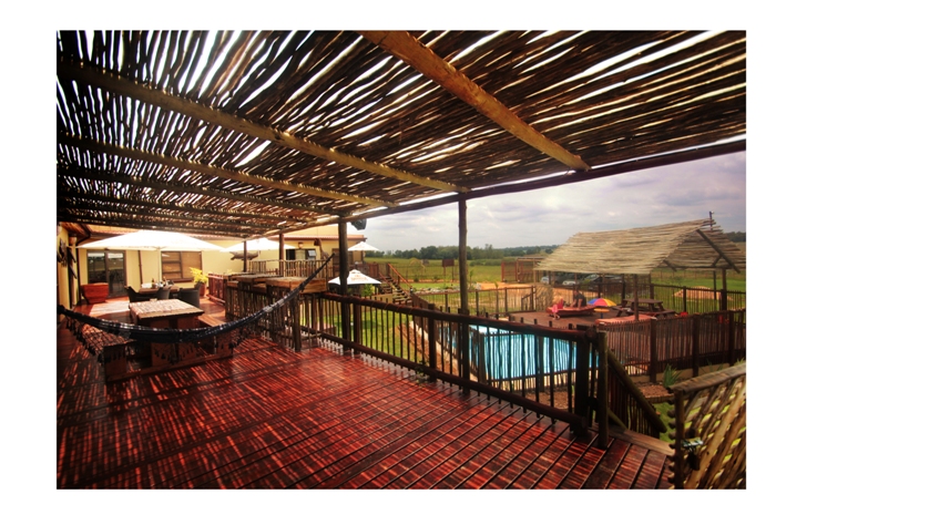 Backpacker Hostel mit Swimming Pool, Terrasse in Johannesburg, Südafrika